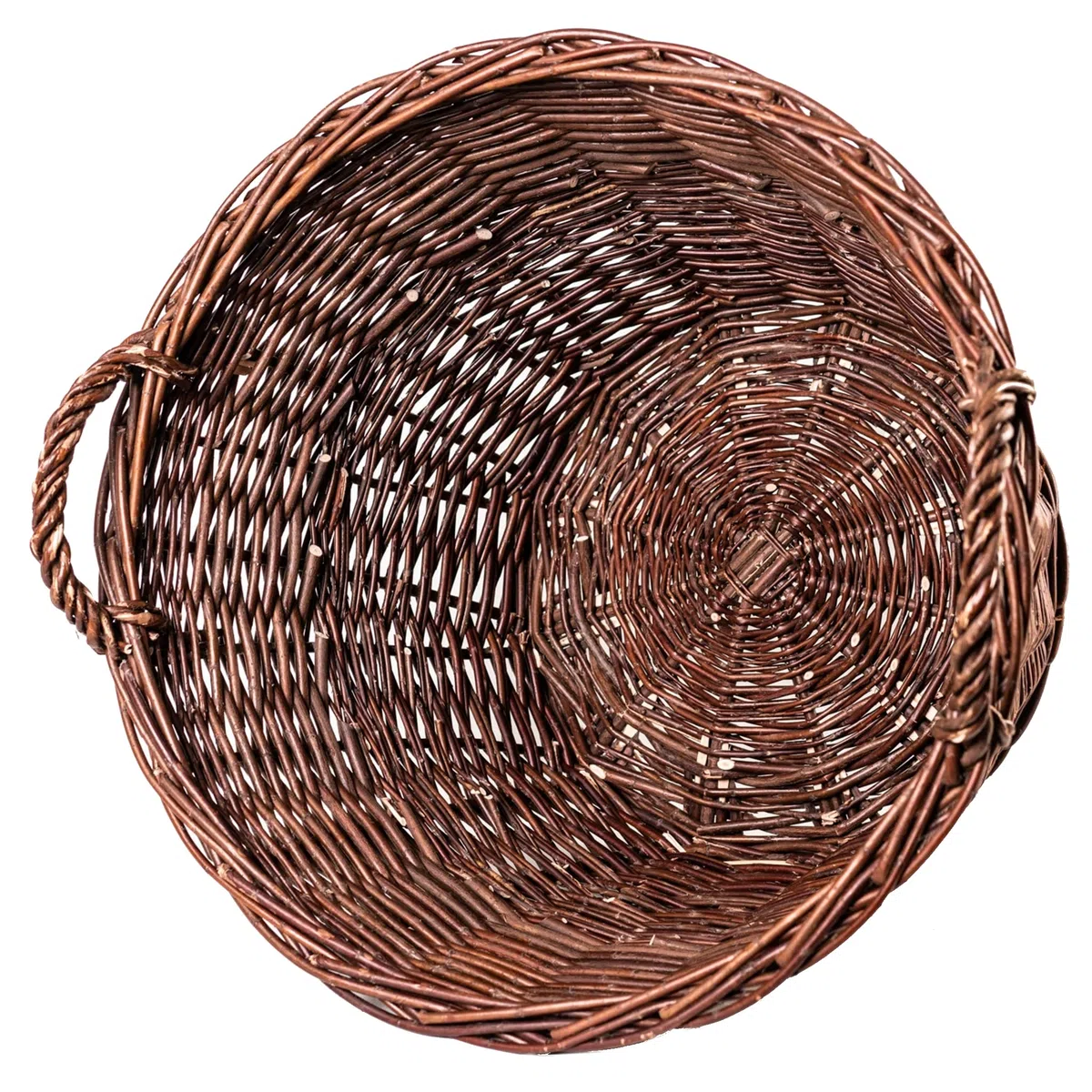 Weidenkorb Ø 40 cm Kaminholzkorb Kartoffelkorb Obstkorb Gartenkorb