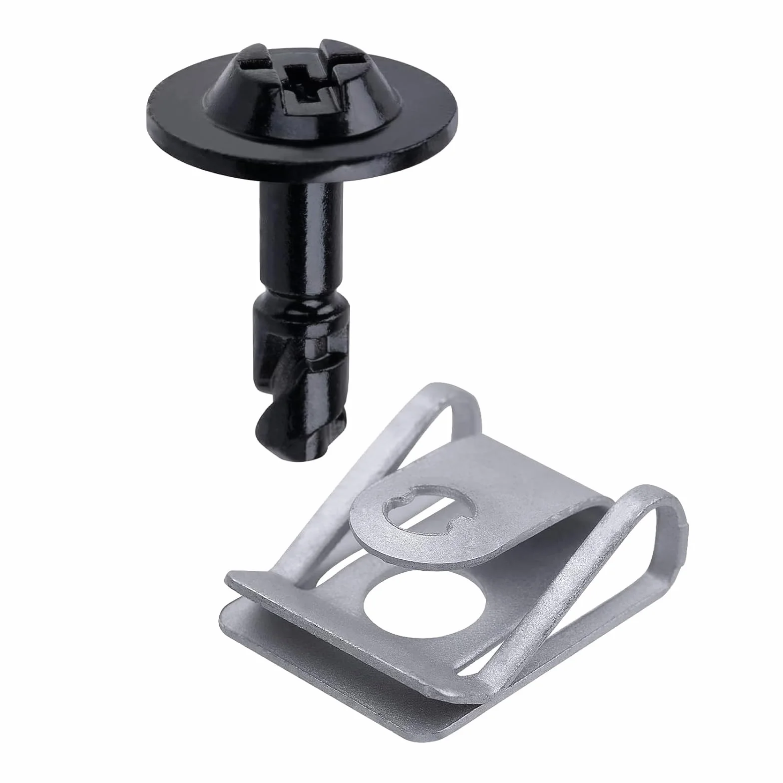10 Sets U-Mutter und Schraubbefestigungen, kompatibel mit Audi 8K0-805-121 8K0-805-922A B8 A4 A5 A6 C7 A7 A8 Q3 Q5 Q7 S4 S5 S6 S7