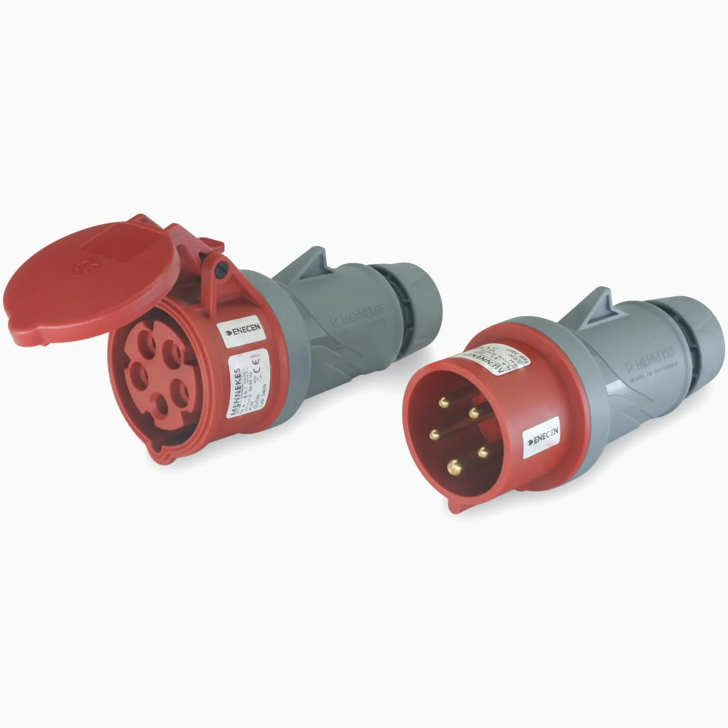 CEE Stecker & Kupplung Set 400V/16A 5p IP44 - Mennekes