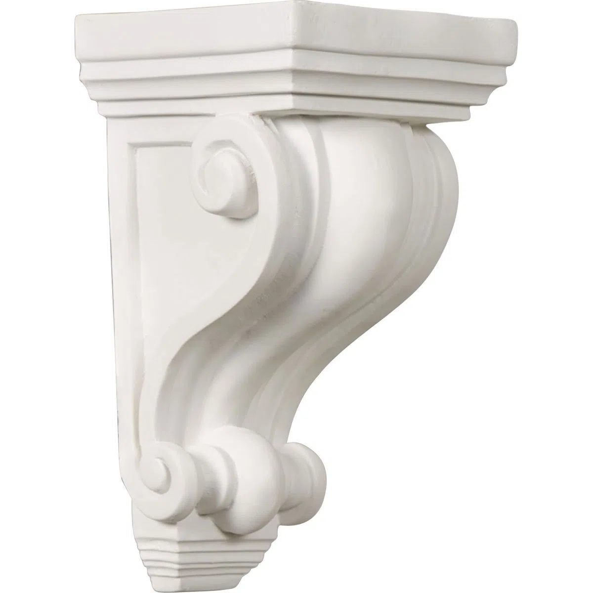 Ekena Millwork COR04X04X07DE Devon-Konsole, 10 cm B x 10 cm T x 19 cm H, Weiß