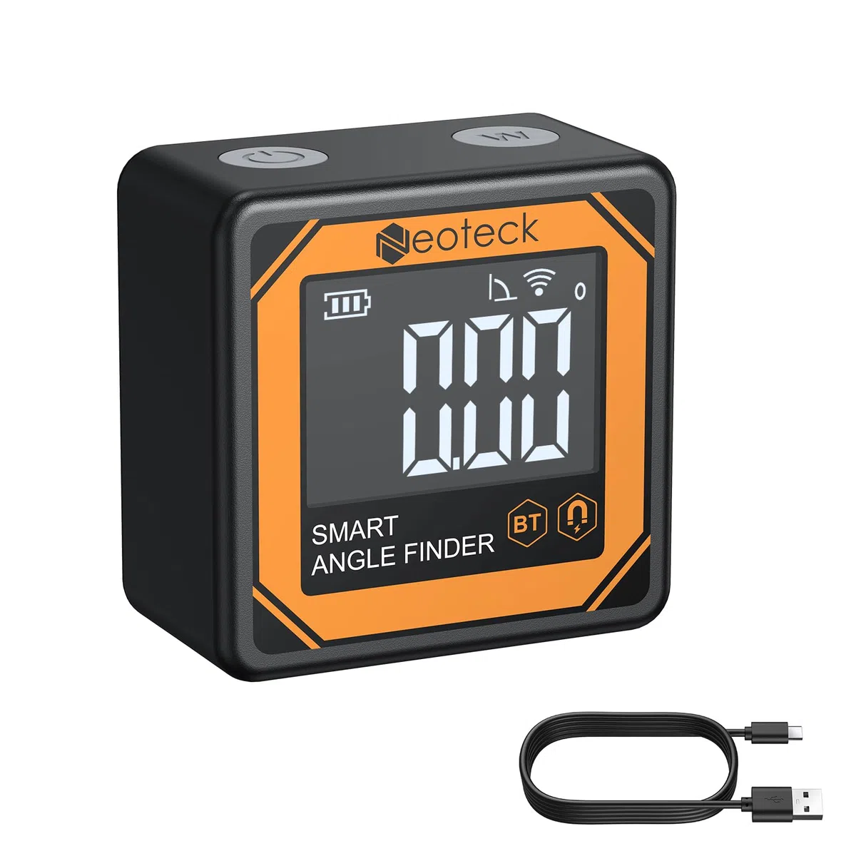 Neoteck Digital Neigungsmesser Mini mit Drahtloser Übertragung Tragbare Digital Winkelmesser Level Box für Holzverarbeitung, Bauwesen, Maschinenbau