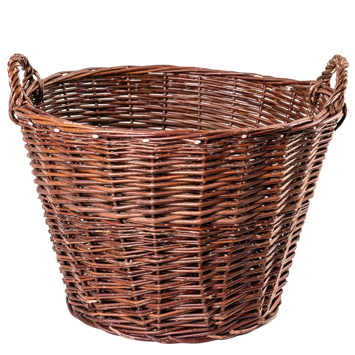 Weidenkorb Ø 40 cm Kaminholzkorb Kartoffelkorb Obstkorb Gartenkorb