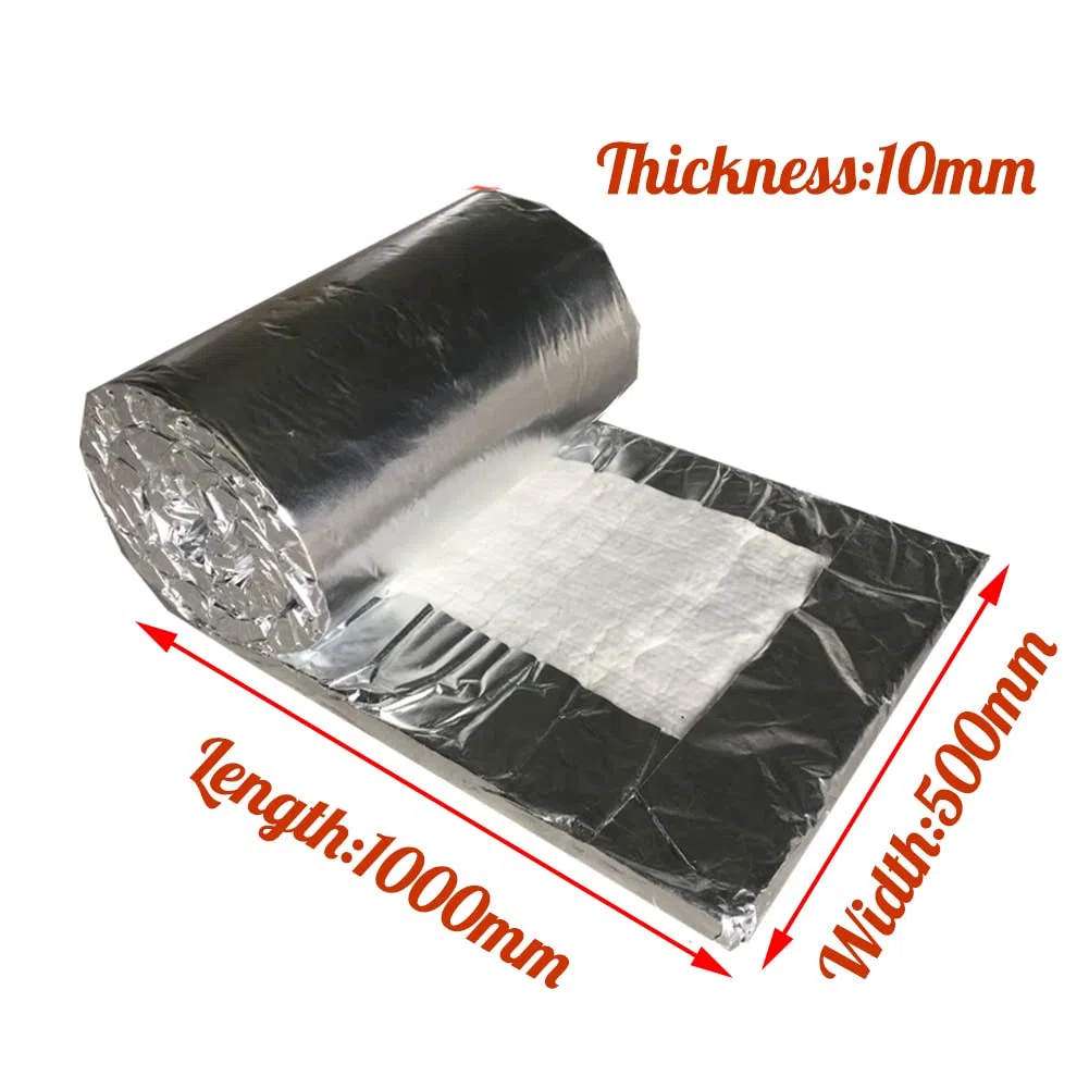 Keramikfaser-Decke, Aluminiumsilikat, hohe Temperatur-Isolierung, Faser, feuerfest, für Holzöfen, Kamine, Nadelkessel,10MM