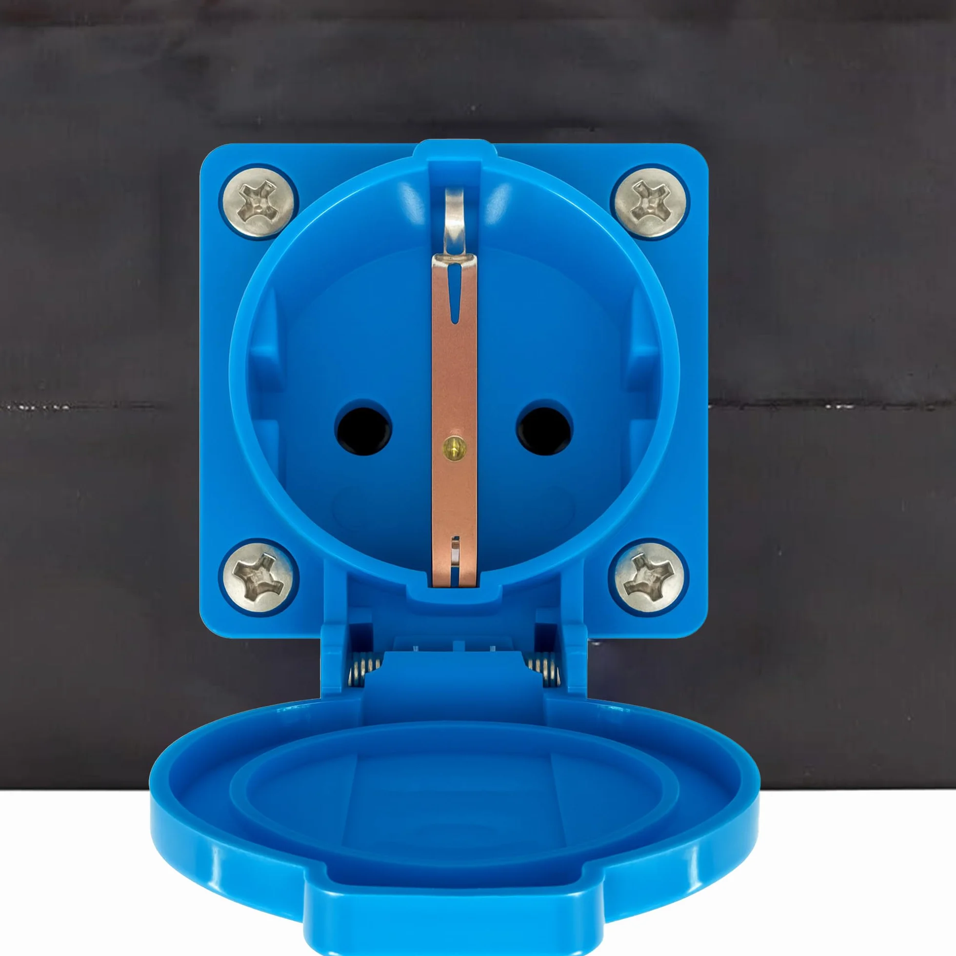 CEE Baustromverteiler Starkstrom Schuko Adapter Verteiler 3 x 230V 1 x 400 V 5-polig 16A IP44 Outdoor, Baustellen, Caravan, Wohnmobil, Wohnwagen, Festzelte solartronics SP-1605A