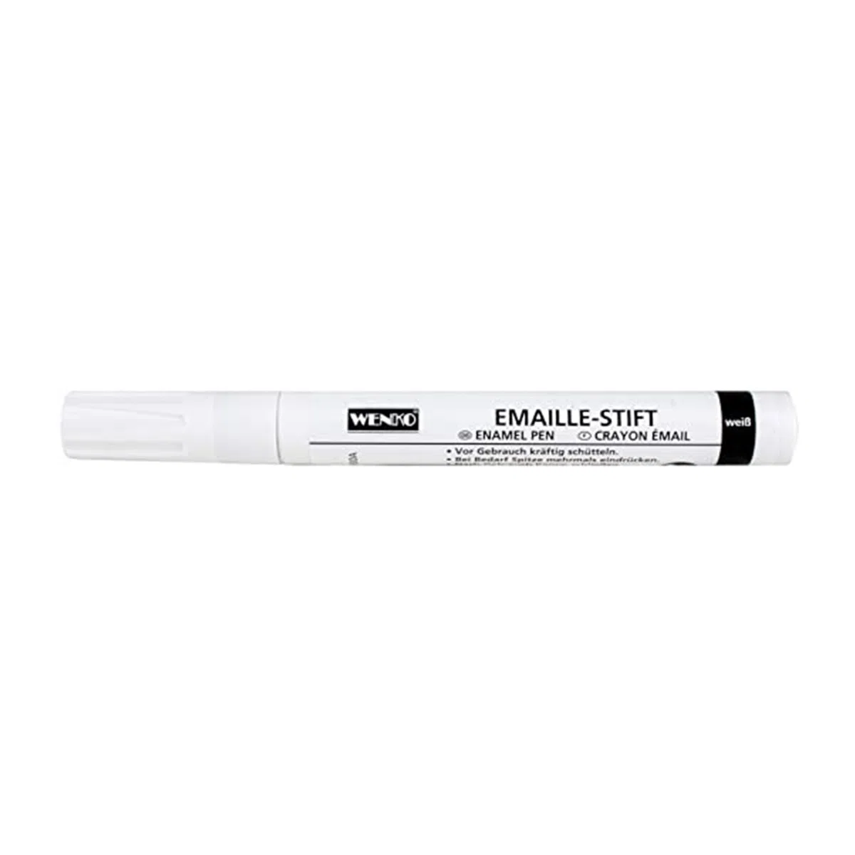 WENKO Emaille-Fix Stift Keramik Emaille Reparatur Remaille Paste Sanitärweiß, Temperaturbeständig 6 ml Weiß