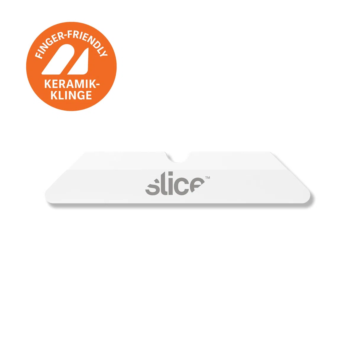 Slice 10404 Kartonmesser-Klingen mit abgerundeter Spitze (4 Stück) • Ersatzklingen für Slice Kartonmesser & Mini Cuttermesser • Keramikklingen • Doppelseitig, langlebig, rostfrei