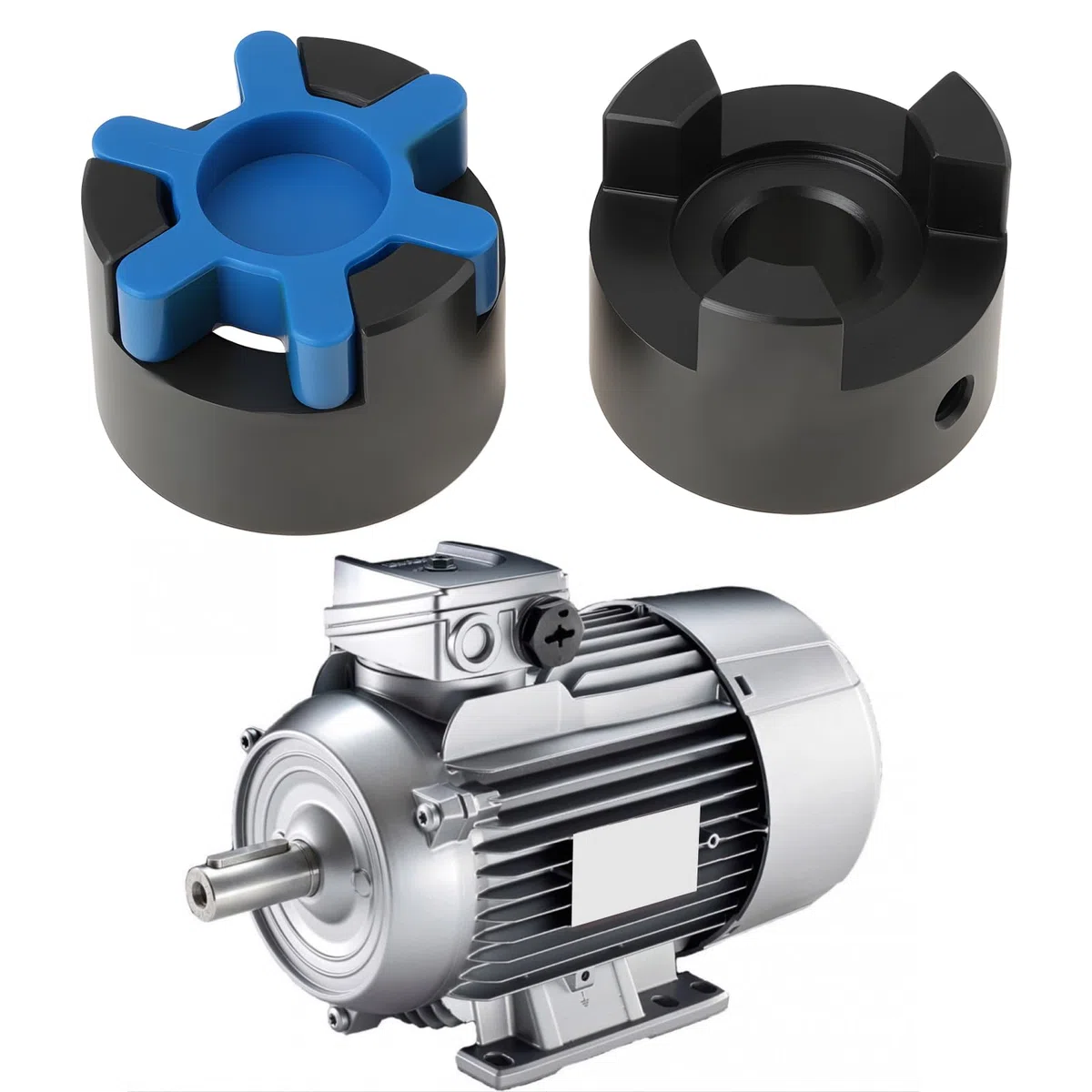 SG Store 16 mm bis 25 mm Kupplungswelle Motorkupplung für Elektromotor Spaltholz 44 x 51 mm schwarz