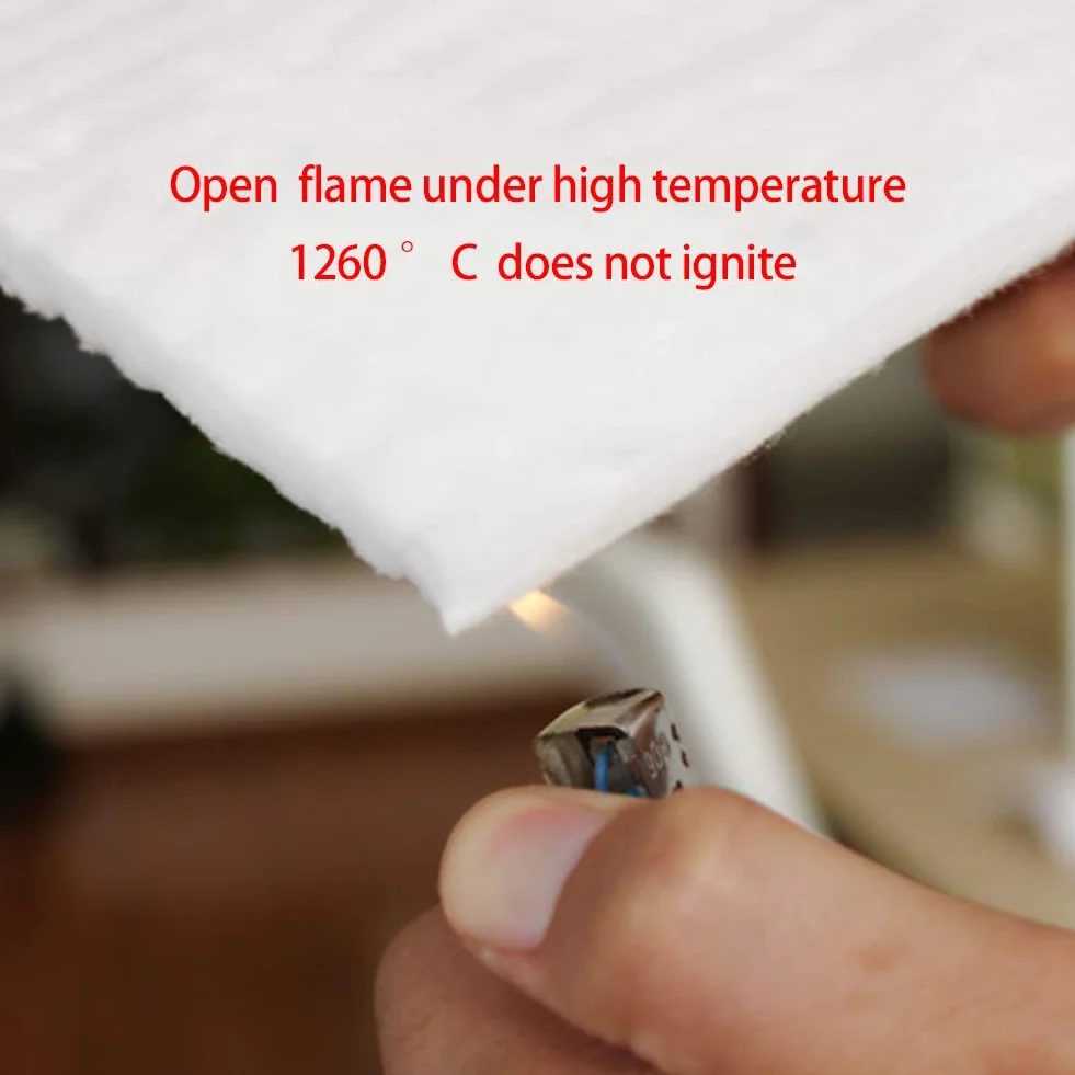 Keramikfaser-Decke, Aluminiumsilikat, hohe Temperatur-Isolierung, Faser, feuerfest, für Holzöfen, Kamine, Nadelkessel,10MM