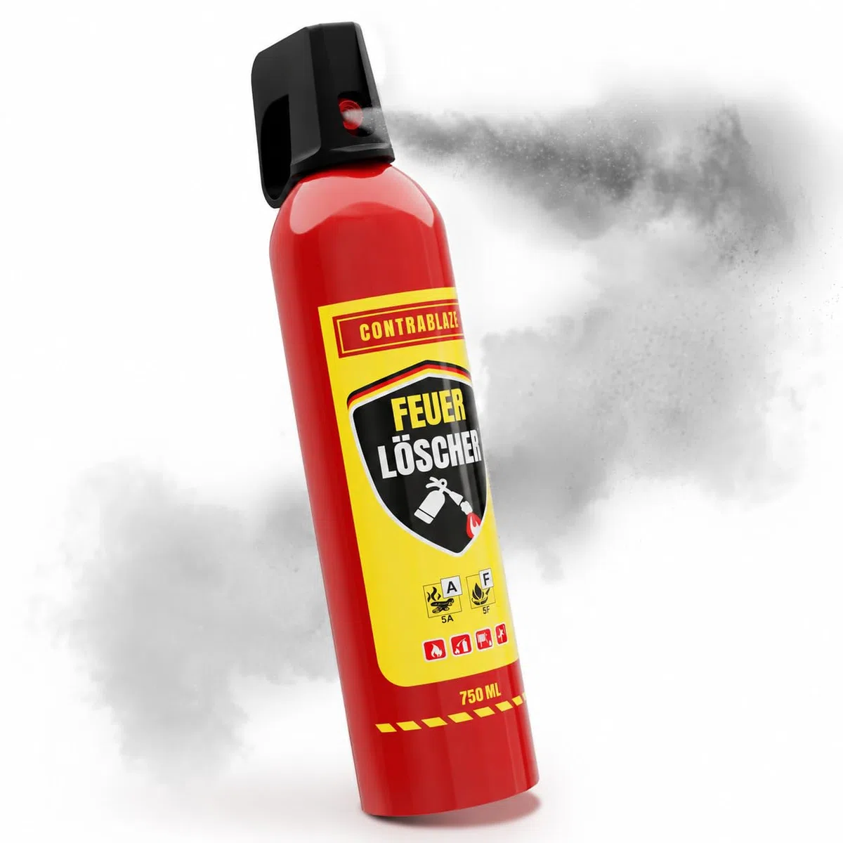 Feuerlöschspray 750ml für mehr Sicherheit im Alltag - Idealer Fettbrandlöscher für die Küche - Perfekt geeignet als Feuerlöscher Haushalt - Löschspray sofort & sicher einsatzbereit