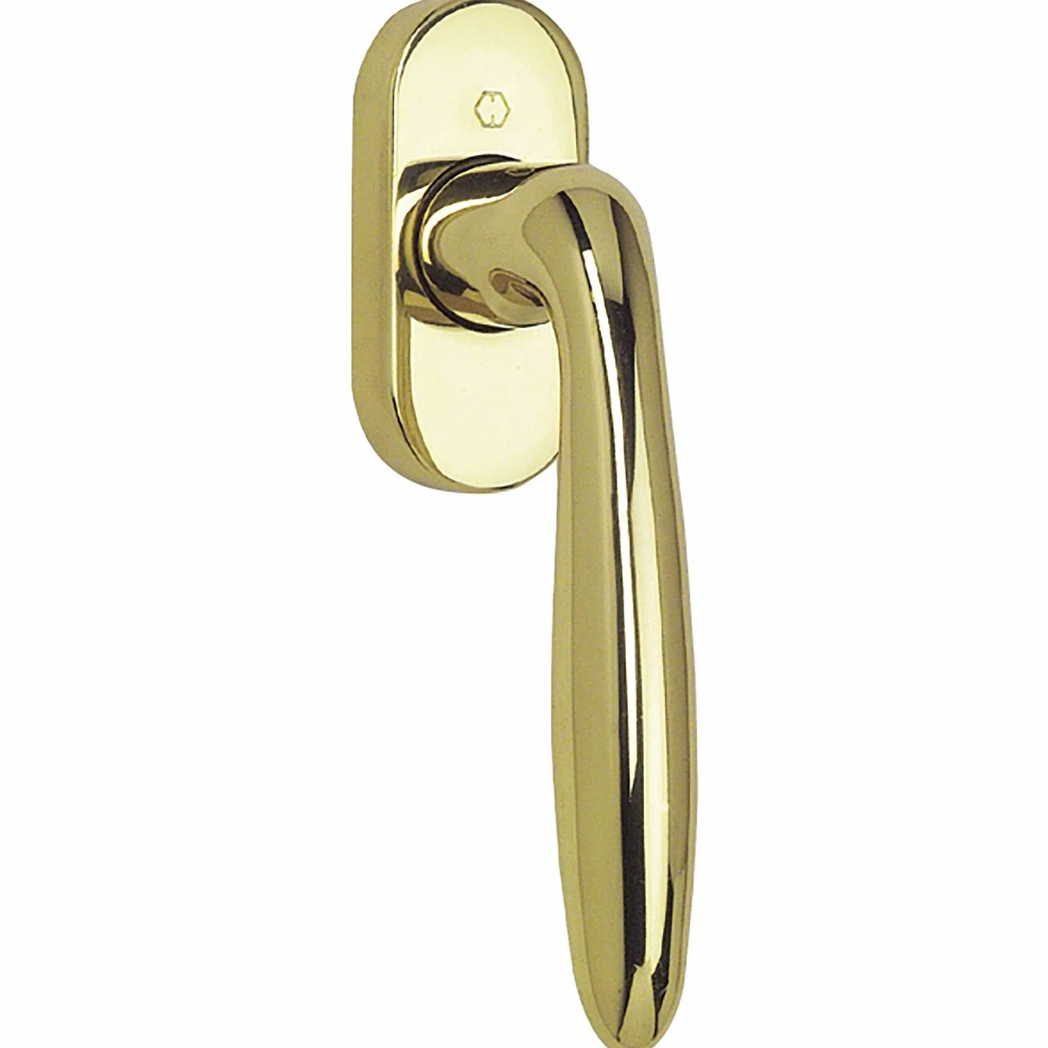 Hoppe 11567508 Fenstergriff Verona-Secustik, VK 7, 32-42 mm, Messing poliert,