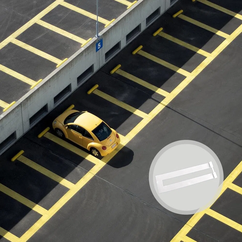 Linienmarkierung Schablone aus Silikon, Wiederverwendbare Markierschablone für Bodenmarkierung und Parkplatz Präzise, flexible Schablone für Asphalt und Beton, rollbar und leicht zu reinigen