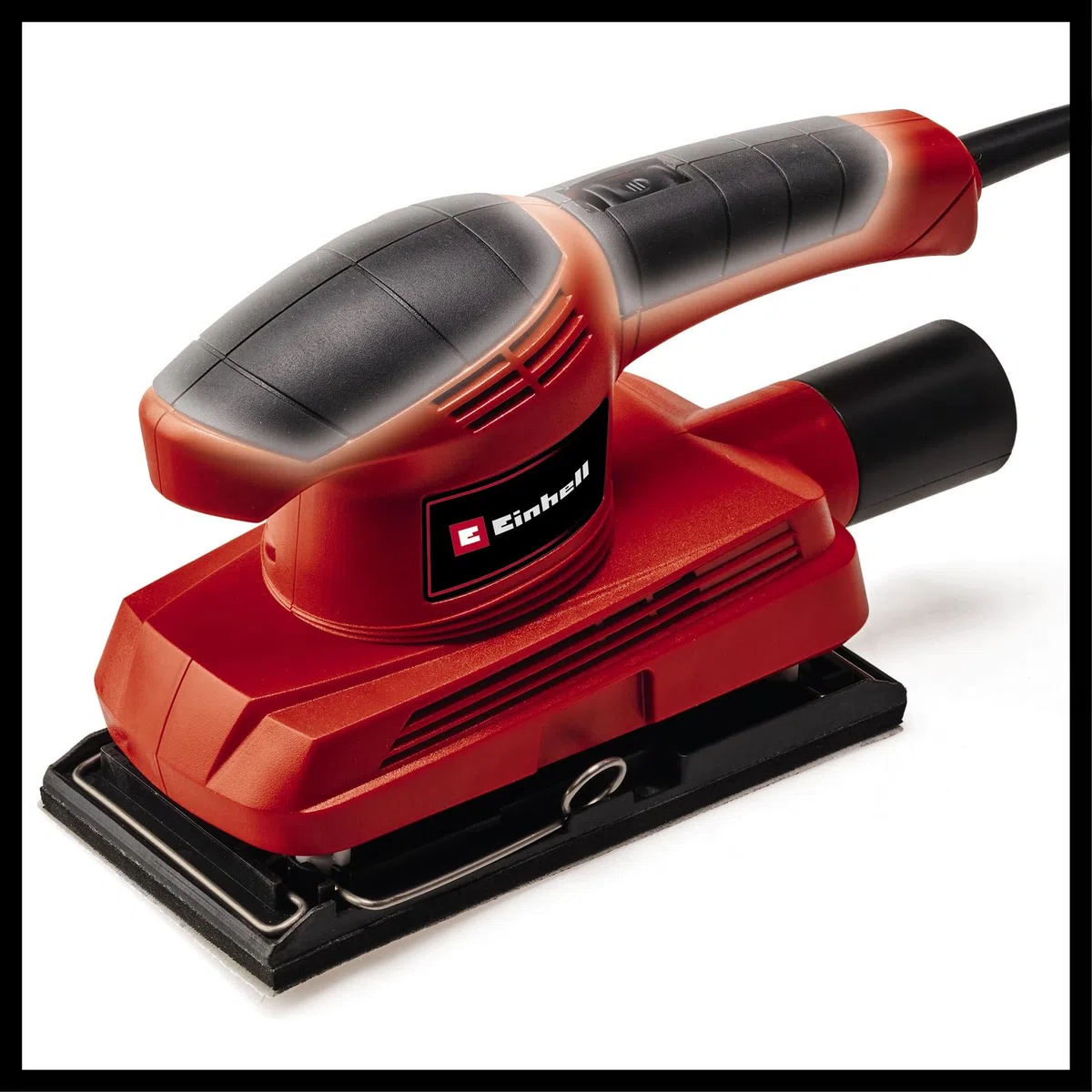 Einhell Schwingschleifer TC-OS 1520 (150 W, 23000 min-1 Schwingzahl, Kletthaftung u. Klemmvorrichtung, Staubabsaugadapter, inkl. 3x Schleifpapier P120)