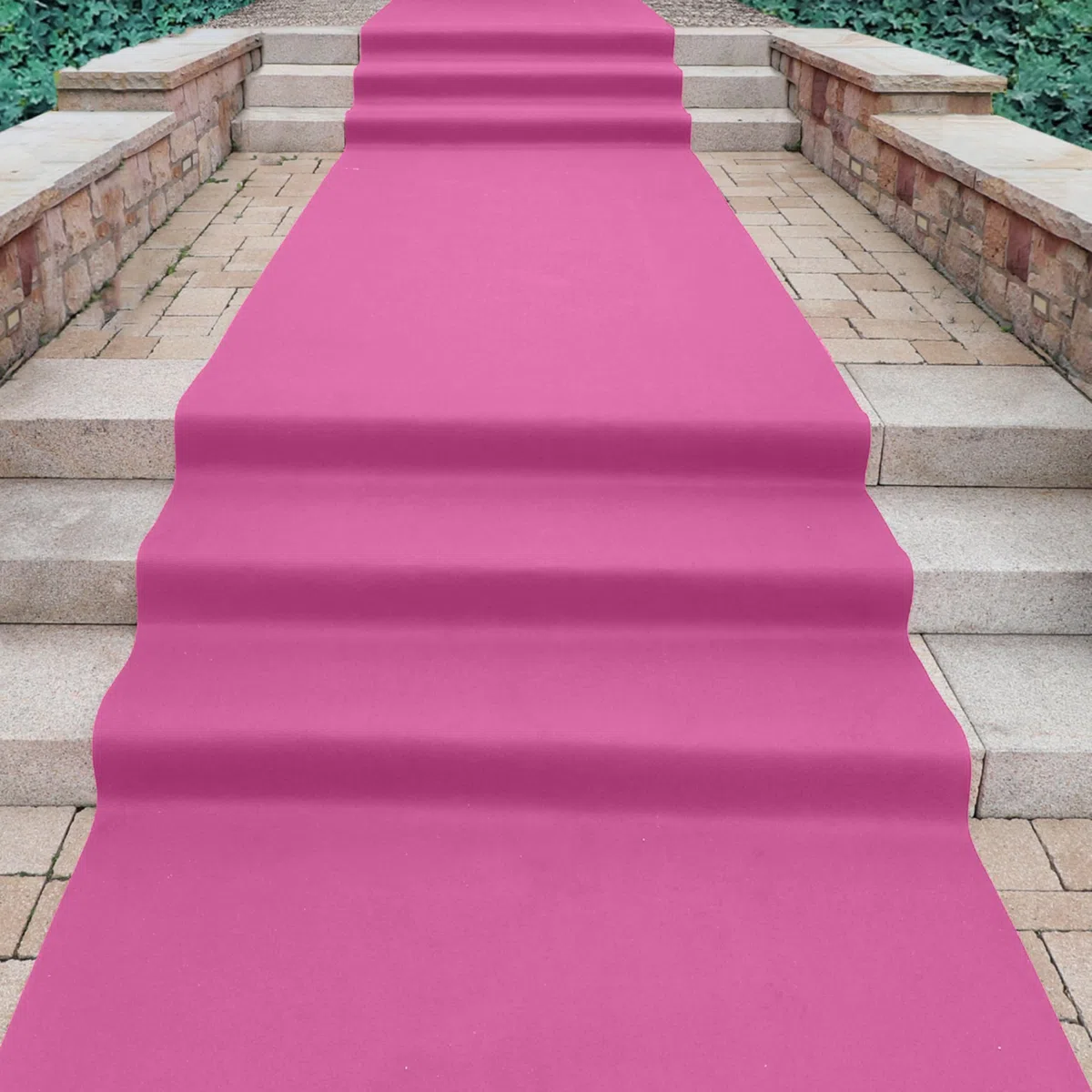 Primaflor Messeteppich Podium | Rosa | 100 x 300 cm | Flacher Eventteppich aus 100 % Polypropylen, CFL-S1, Precoat-Rücken, 2 mm hoch, für Messe und Event