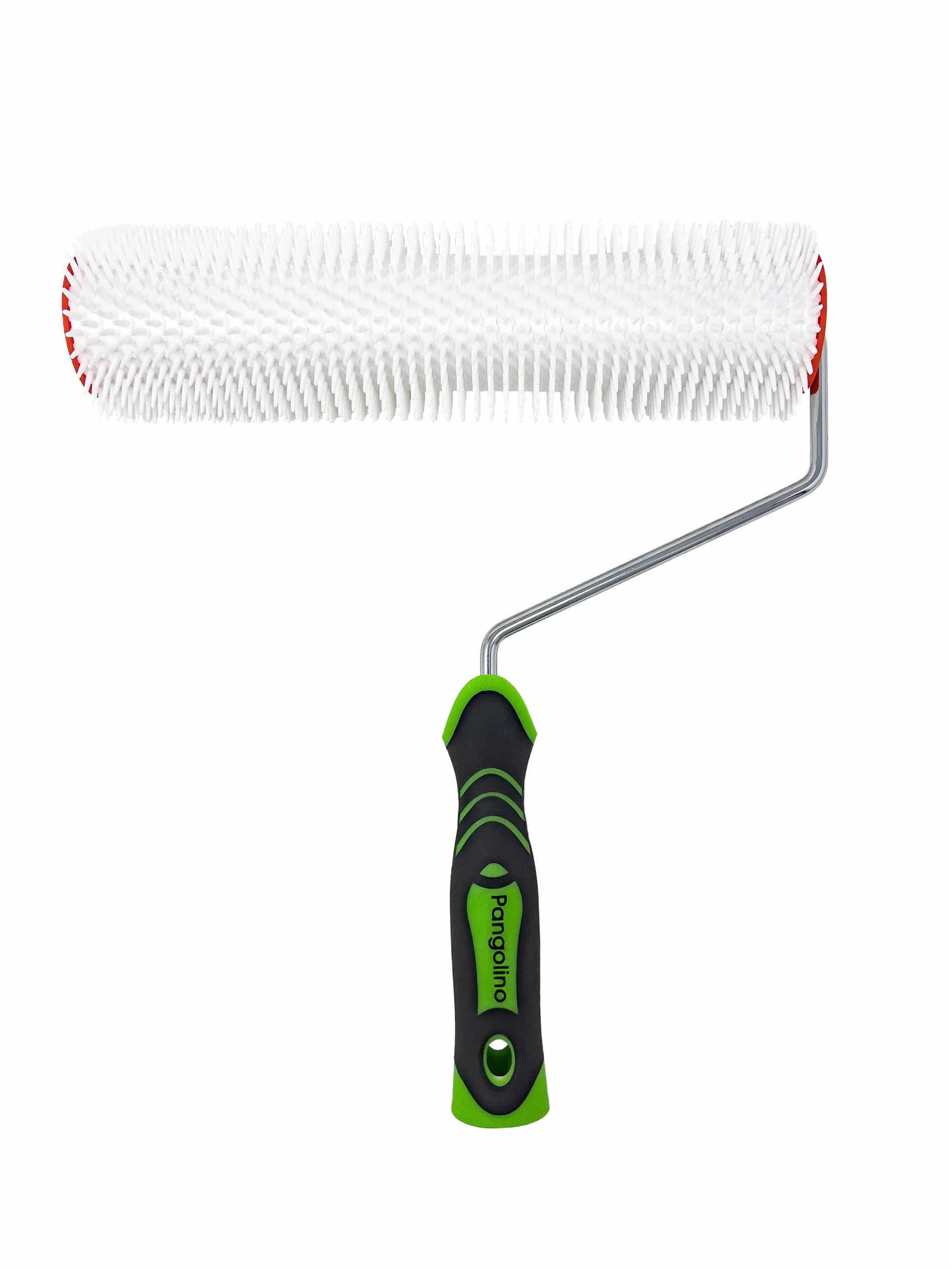 Pangolino - Entlüftungsroller - 25 cm – Einarmiger Metallbügel - Stachellänge: 31 mm - Profi-Qualität – Stachelwalze zur Entlüftung von Bodenbeschichtungen