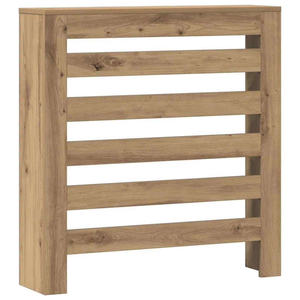 vidaXL Heizkörperverkleidung, Heizungsverkleidung Modernes Latten-Design, Heizkörperabdeckung für Wohnzimmer, Heizungsabdeckung, Artisan-Eiche 78x20x82cm Holzwerkstoff