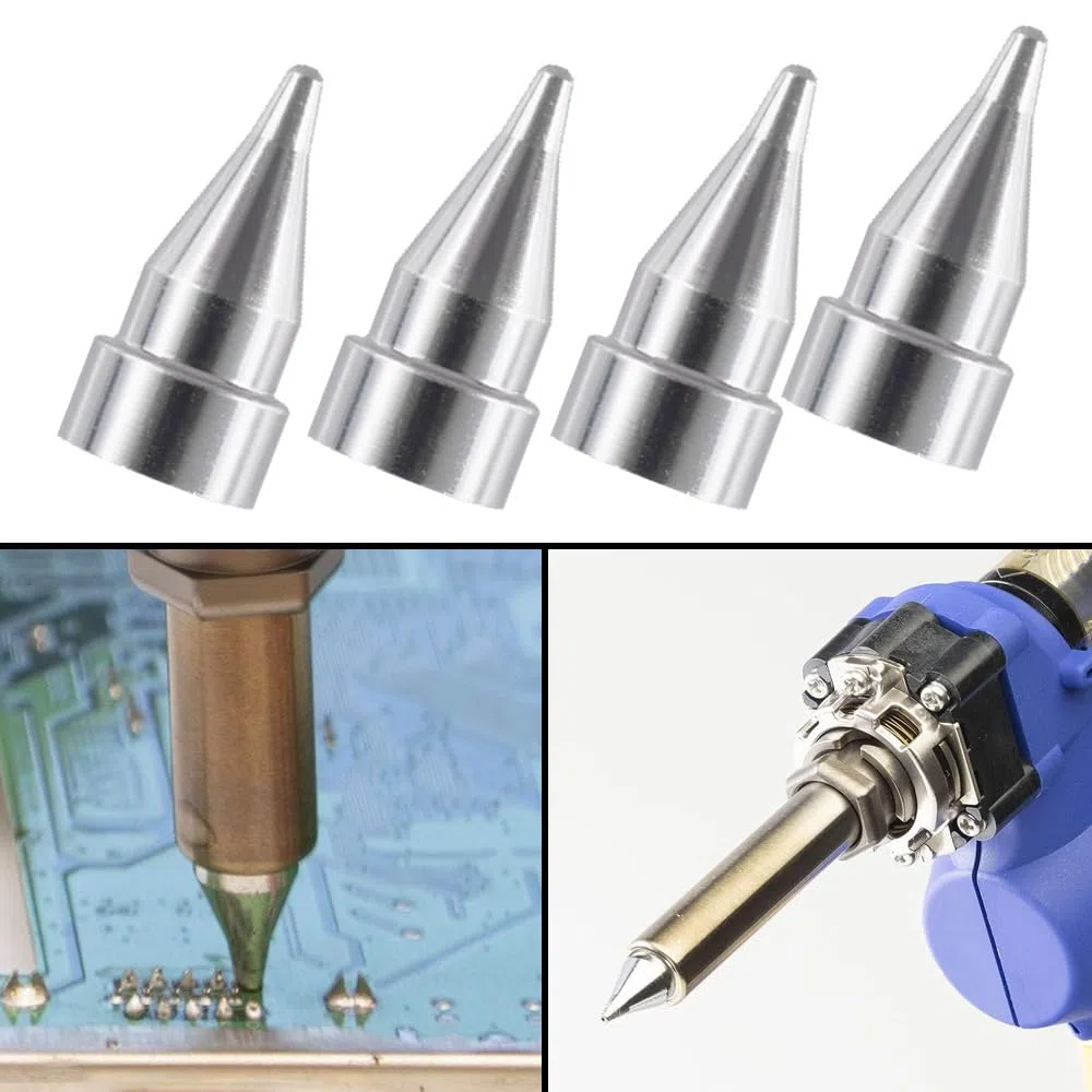 4 Stück Entlötdüsen Set, 0.8mm Entlötdüsen Ersatzspitze Entlötkolben Zubehör Lötkolben Ersatzteil