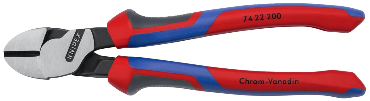 KNIPEX Kraft-Seitenschneider mit Comfort-Griffen 200 mm, 74 22 200