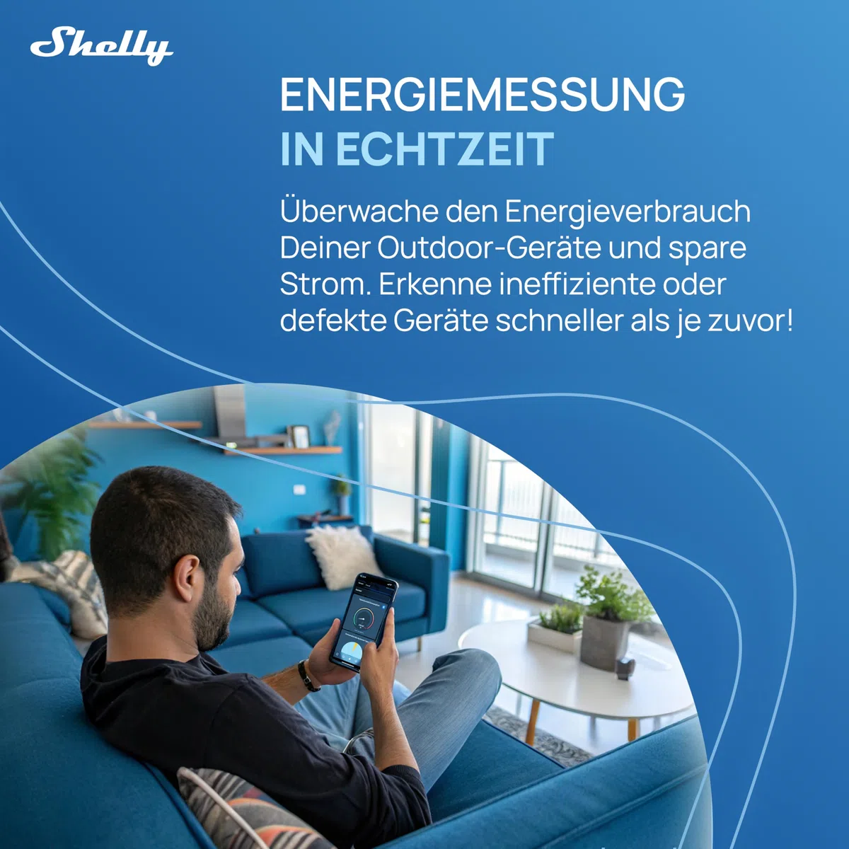 Shelly Outdoor Plug S Gen3, WLAN Smarte Steckdose für den Außenbereich, IP44, Matter-Zertifiziert, 12A, 2500W, Außenbeleuchtung, Leistungsmessung, Außenautomatisierung, Alexa, Google, Apple Homekit