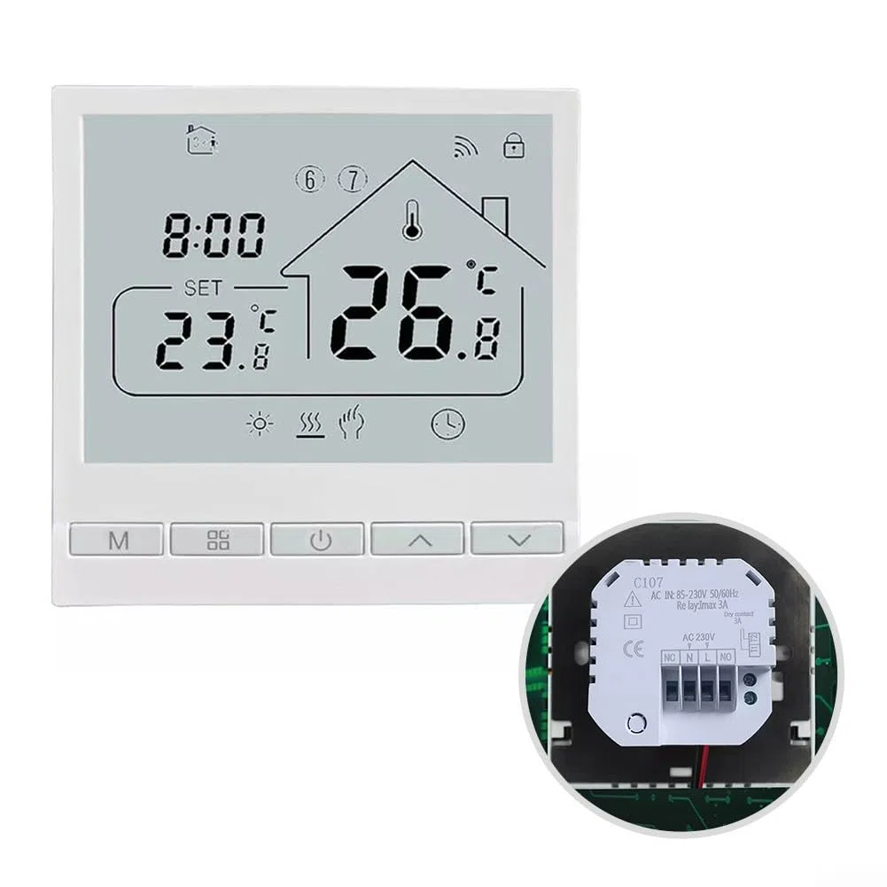 Smart Thermostat WiFi Enabled Programmable Thermostat Programmierbar Fußbodenheizung Thermostate Controller (16A)