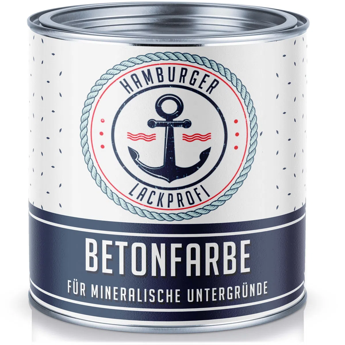 Hamburger Lack-Profi Betonfarbe SEIDENMATT Signalgrau RAL 7004 Grau Bodenfarbe Bodenbeschichtung Betonbeschichtung Fassadenfarbe (1 L)