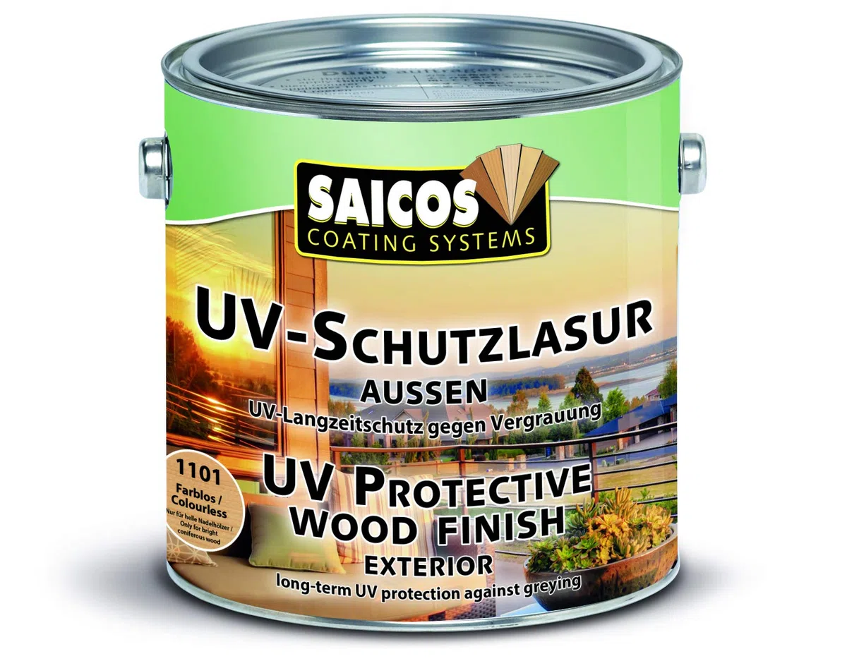 Saicos 1101 301 UV-Schutzlasur Außen farblos 0.75 l