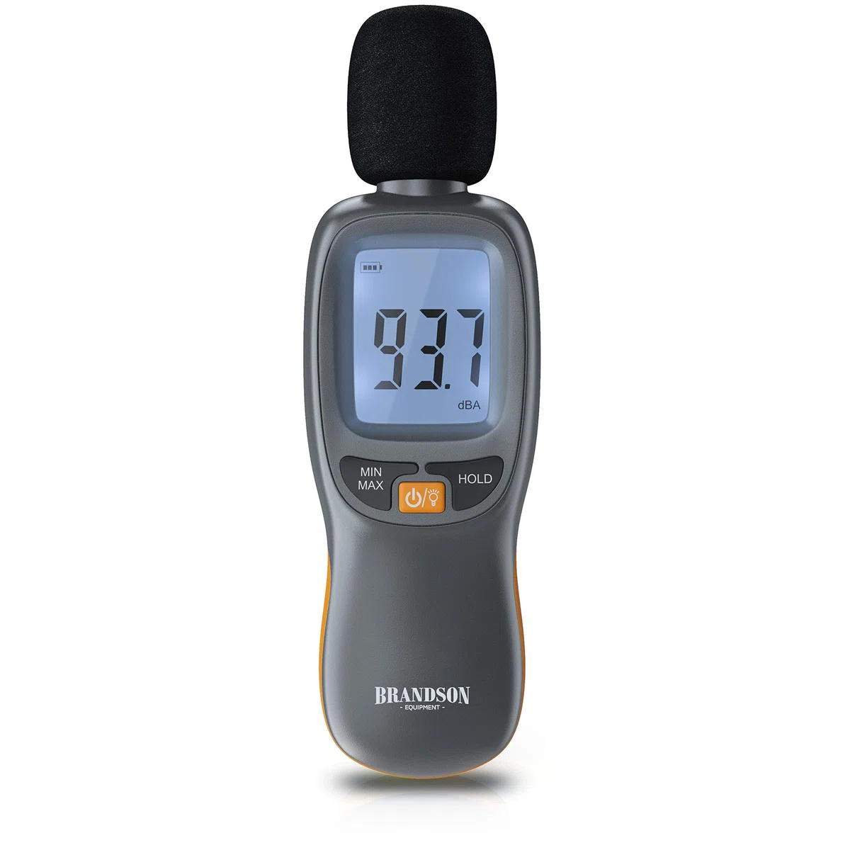 Brandson - Schallpegelmessgerät digital – Lautstärke Messgerät - Schallpegelmesser - digital sound meter - vorab kalibriert - 35 dB(A) bis 130 dB(A) – Windschutz - LCD-Display