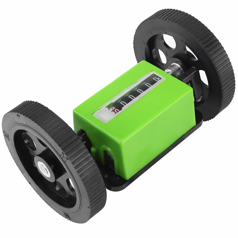 Akozon Rollenzähler, Meterzähler, 6-stellig Rollender mechanischer Längenzähler zum Messen von Textilien, Bedrucken, Kunstleder, mit Zählerbereich: 0-99999,9 Meter