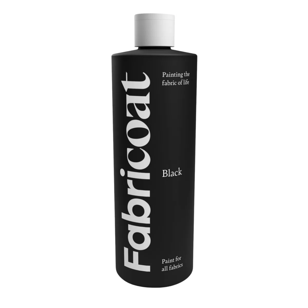 Fabricoat Stofffarbe – Zum Wiederherstellen oder Ändern der Farbe jedes Stoffes – Direkt auf Stoff auftragen – Verwandeln Sie alles: Sofas, Lampenschirme, Autoinnenräume (500 ml, Schwarz)