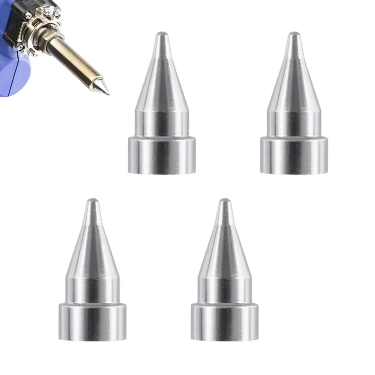 4 Stück Entlötdüsen Set, 0.8mm Entlötdüsen Ersatzspitze Entlötkolben Zubehör Lötkolben Ersatzteil