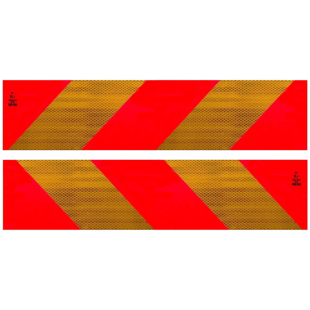 SAMETRUCK Heckmarkierung Zugmaschine Warntafel Set Warnmarkierung Satz ECE 70.01 Alu LKW