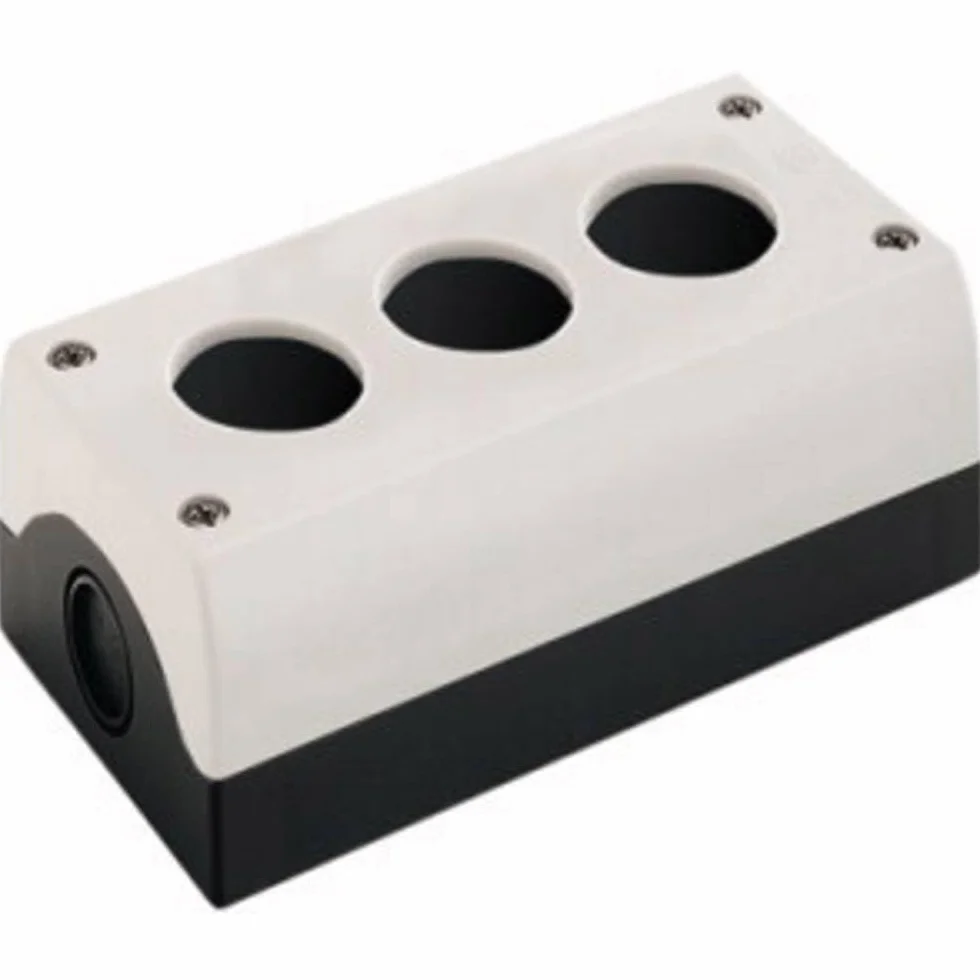 Eaton M22 Drucktaster-Gehäuse, 3 x Ø 22mm, 153 x 56 x 80mm, Grau, Kunststoff, IP66, IP67, IP69