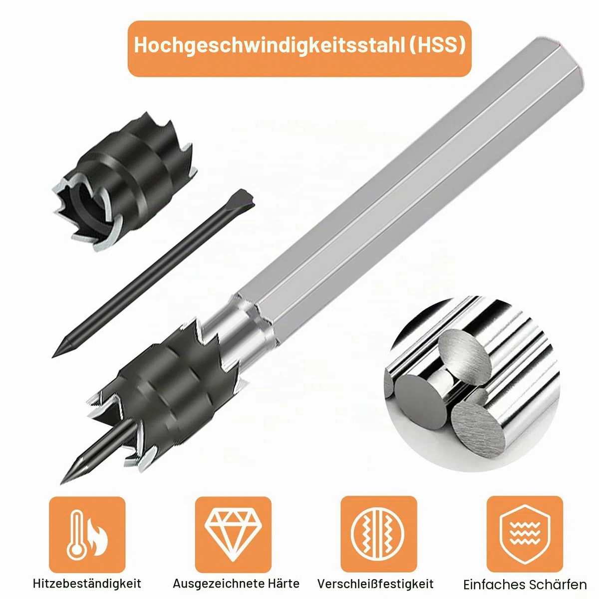 EEEKit 13PCS Punktschweiß Schneider Kit, 3/8"HSS Spot Weld Cutter Bohrer Sechskant Blechlochschneider Entferner für Power Drill Punktschweißen