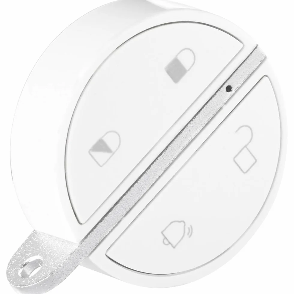 Somfy 2401489 - Wireless Keyfob, freihändige Bluetooth-Fernbedienung für den Home Alarm oder One/Security Cam, Weiß | Funkreichweite bis zu 50 m (im Freideld) | Fehlalarme zu Reduzieren