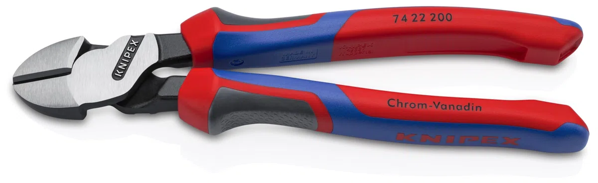 KNIPEX Kraft-Seitenschneider mit Comfort-Griffen 200 mm, 74 22 200