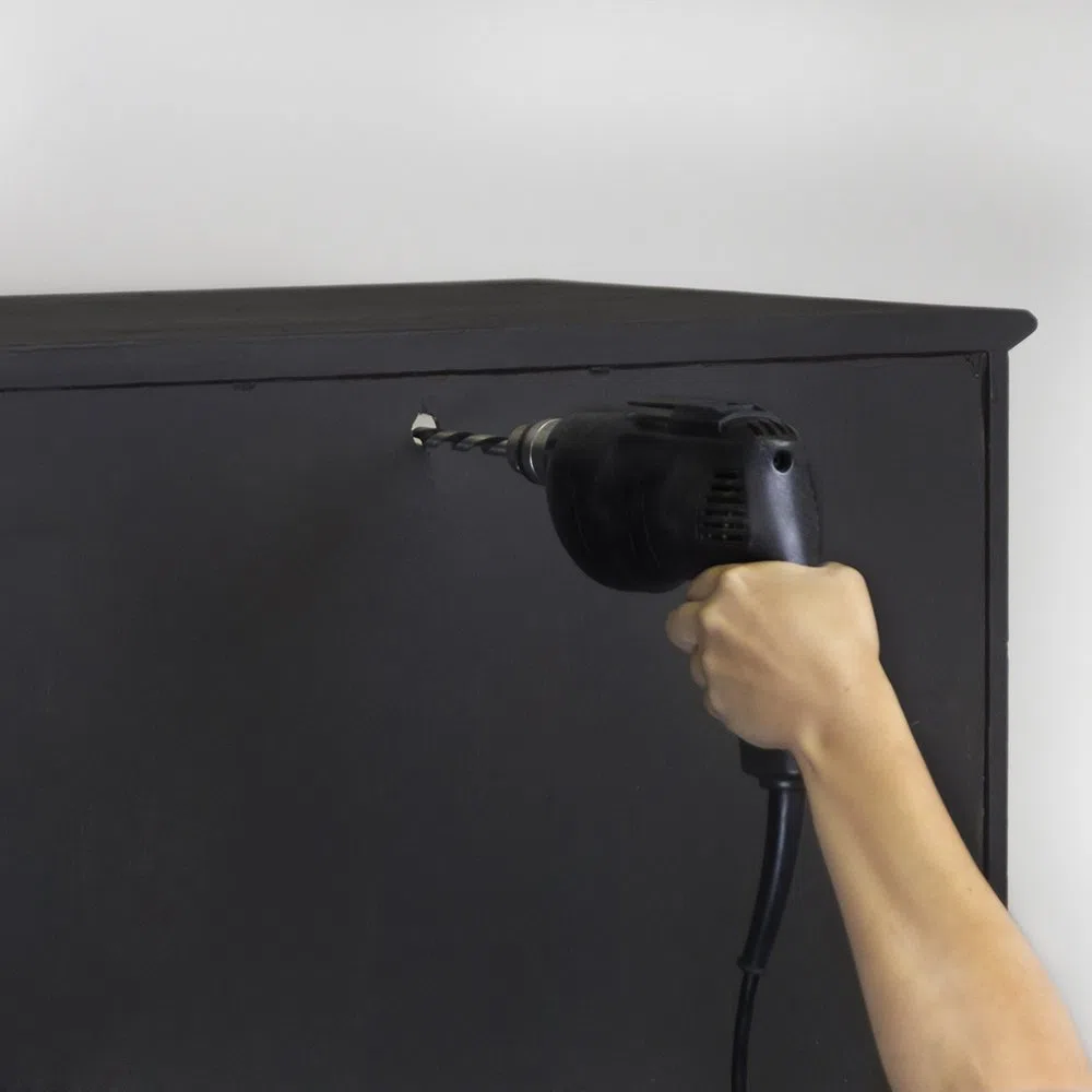 Hangman Kippschutz-Set gegen das Herunterfallen von Möbeln, aus Stahl (TK-400-2)