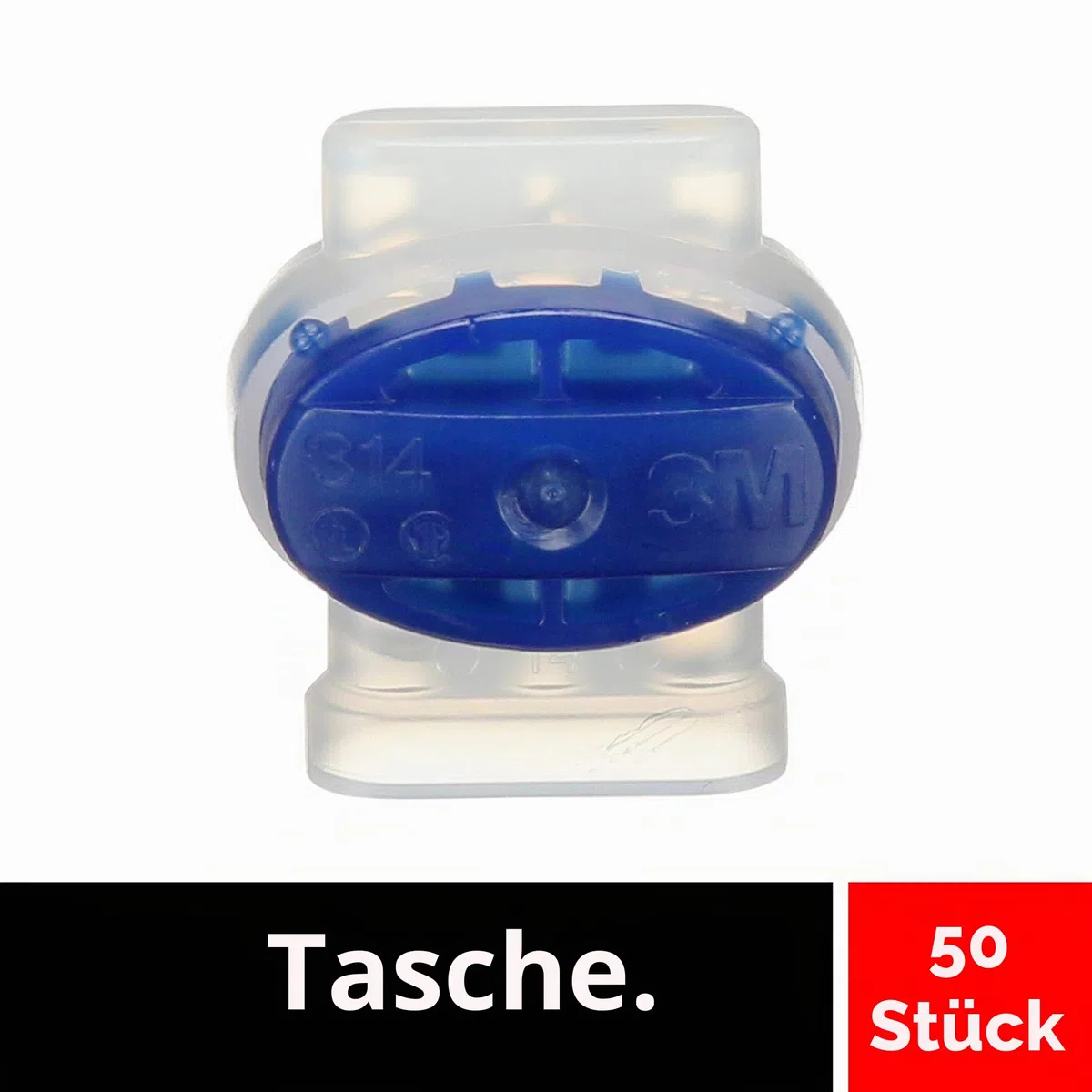 3M 314 Scotchlok Feuchtigkeitsgeschützter Verbinder, maximal 0,5 mm² bis 1,5 mm², Blau (50-er Pack)