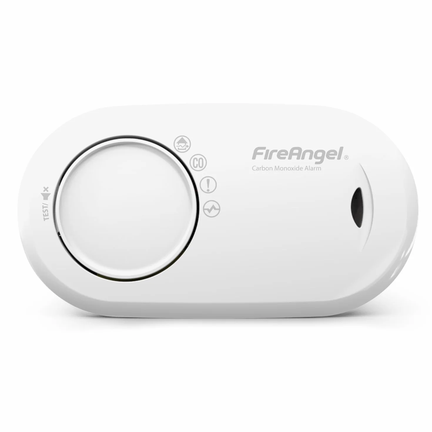 Fire Angel Kohlenmonoxidmelder Versiegelte 10 Jahres Batterie - FA3820 CO-Melder für Zuhause und im Urlaub - Tragbarer CO-Warner - Reise-Kohlenmonoxid-Detektor und Alarm - Weiß