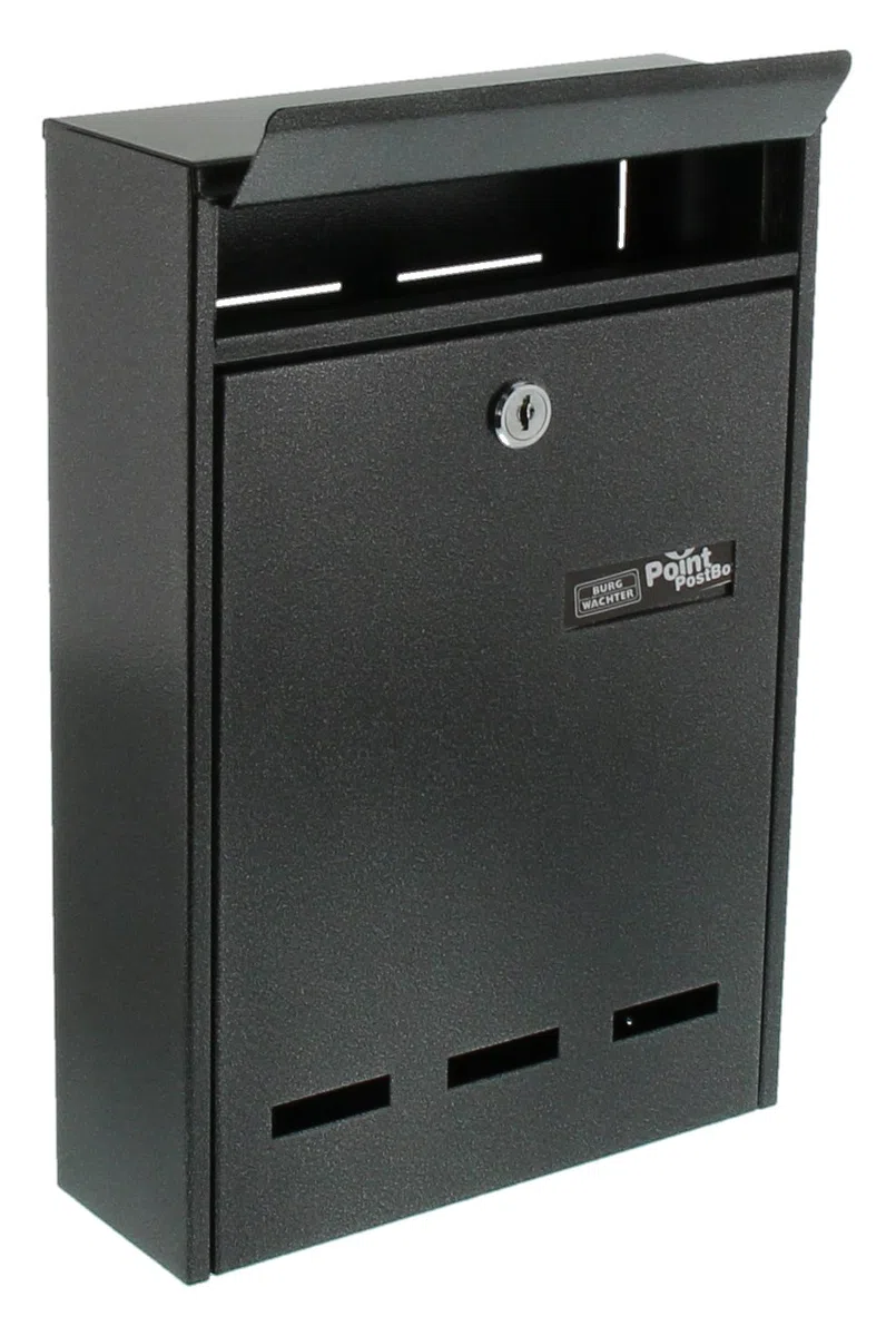 Burg-Wächter, Anlagenbriefkasten, A5 Einwurf-Format, Verzinkter Stahl, Pocket 5871 E, Eisen