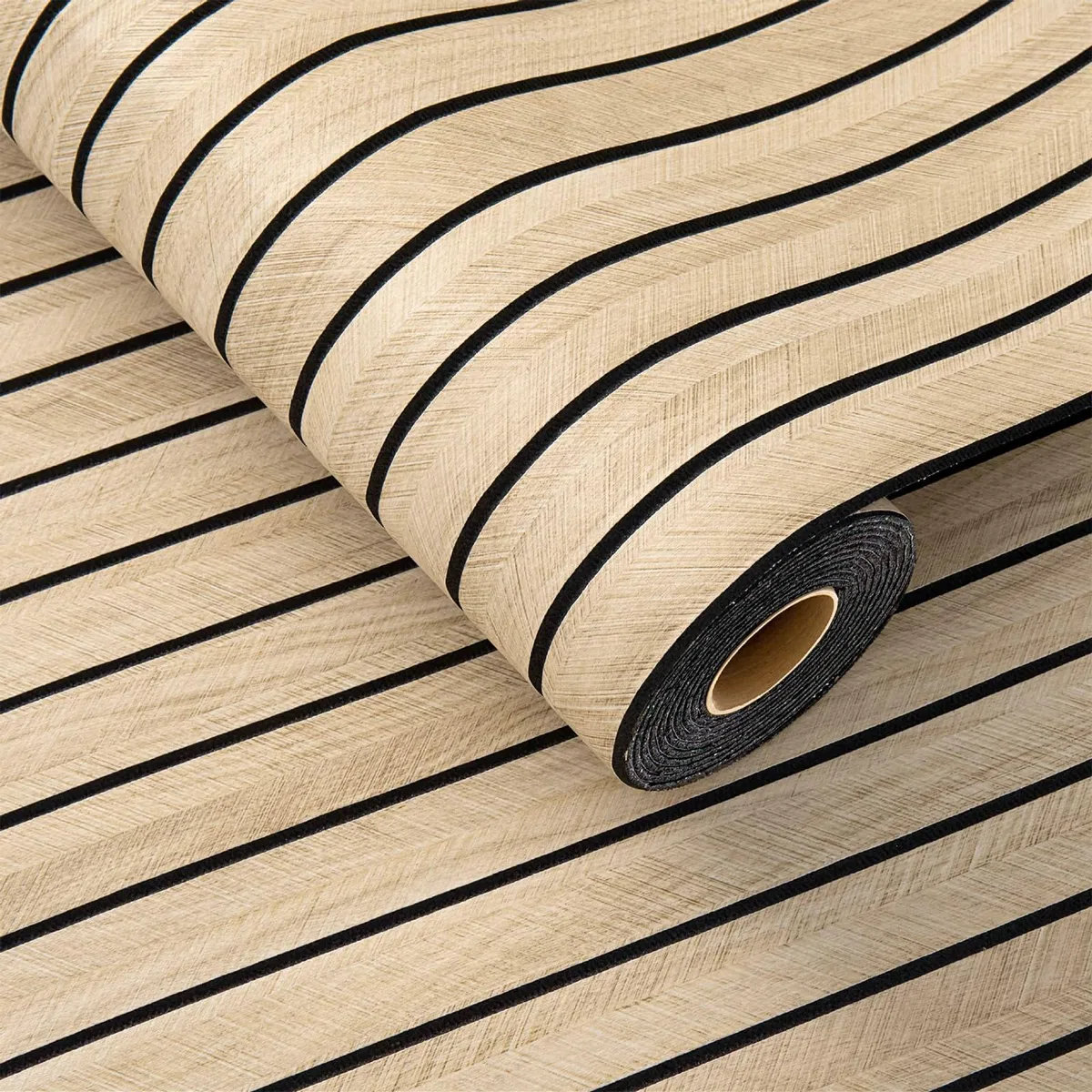 Akustikpaneele Selbstklebend Holzpaneele Wand, 300x40cm Wandpaneele Holzoptik Wanddeko, 3D Lamellenwand Schallschutzplatte aus Holzfurnier Deckenpaneele Holzwandpanele (GS002)