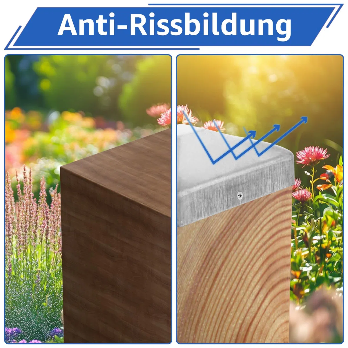24 Stück Pfostenkappe 9x9 cm, Edelstahl Zaunpfosten Kappen pfostenabdeckung 91x91 mm, Zaunpfosten Metall, Pyramiden Form Zaunpfosten Kappen Verzinkt, Pfostenkappen für Holzpfosten