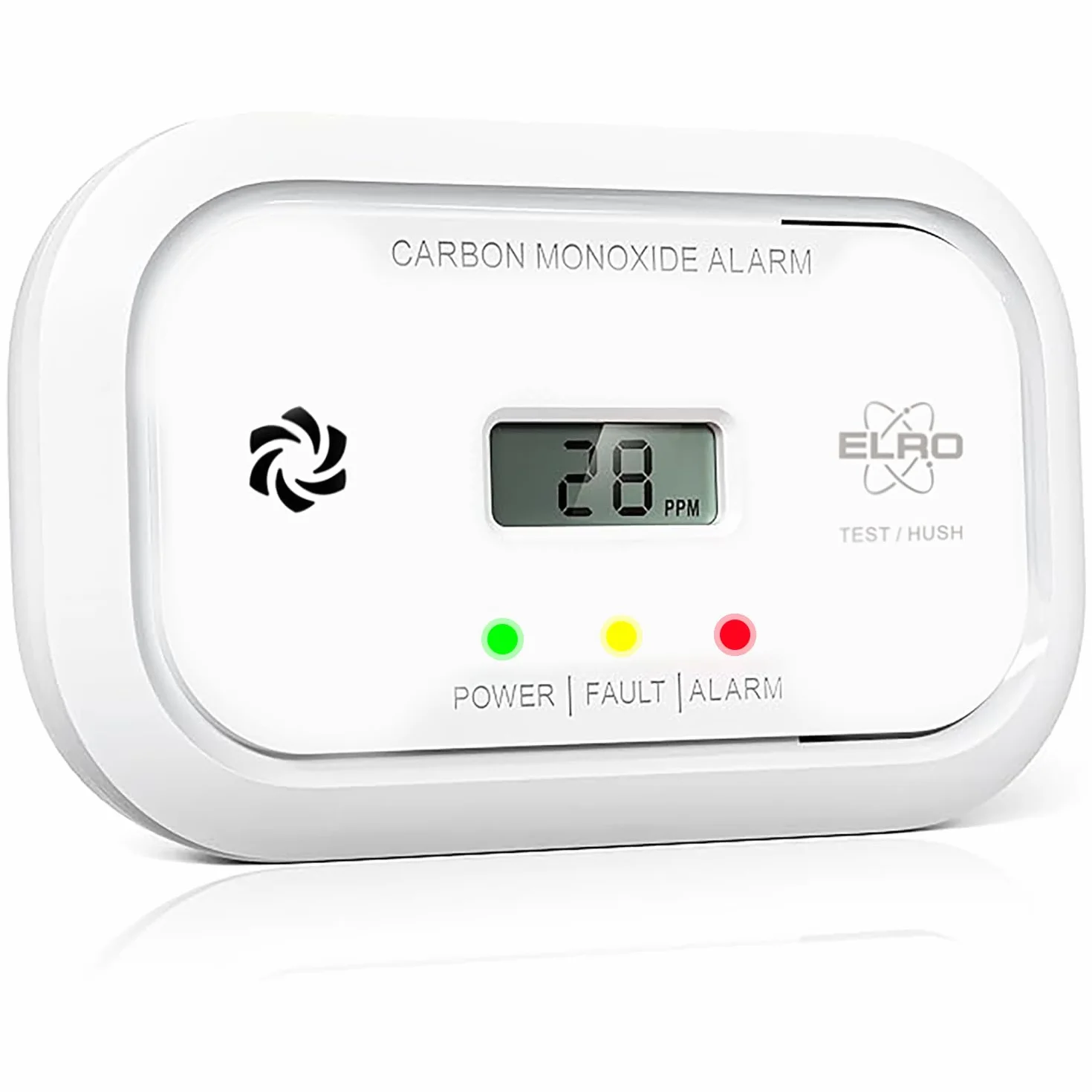 ELRO FC5010 Kohlenmonoxidmelder mit 10-Jahres-Batterie und Display | CO-Melder entspricht der europäischen Norm EN50291