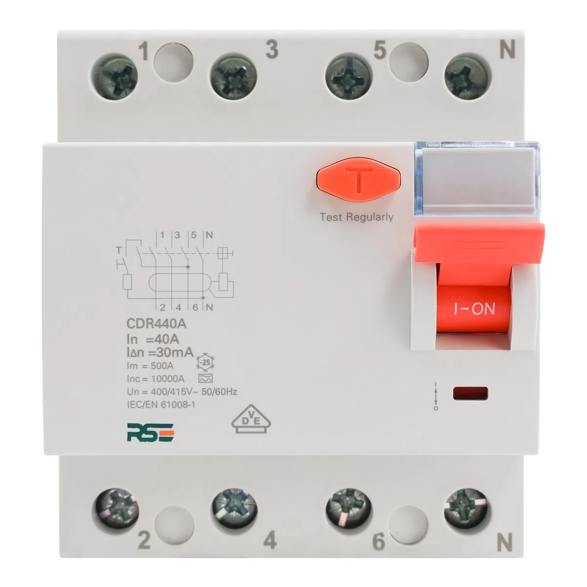 RSE CDR440A FI Fehlerstrom-Schutzschalter 4P 40A 30mA Typ A