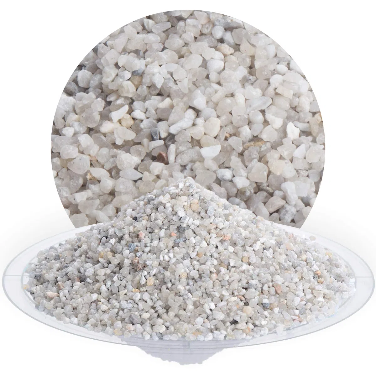 Schicker Mineral Streusand 2-3 mm 25 kg, umweltfreundliches abstumpfendes Streumittel für Winterdienst, Naturprodukt, salzfrei, gutes Rieselvehalten, bei Eisglätte oder leichtem Schneefall, Streugut