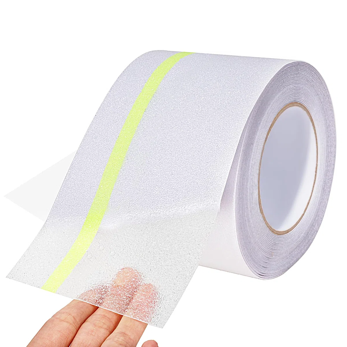 Antirutsch Klebeband Leuchtet im Dunkeln 10cm*10m, Antirutsch Treppenstufen Transparent, Rutschfestes Klebeband, für Drinnen & draußen, Wasserdicht