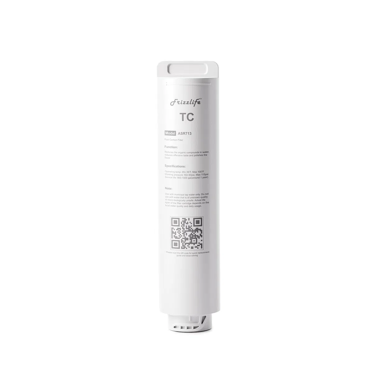 Frizzlife ASR713 Ersatz-Nachfilterkartusche für PX600 Umkehrosmose-System (3. Stufe)