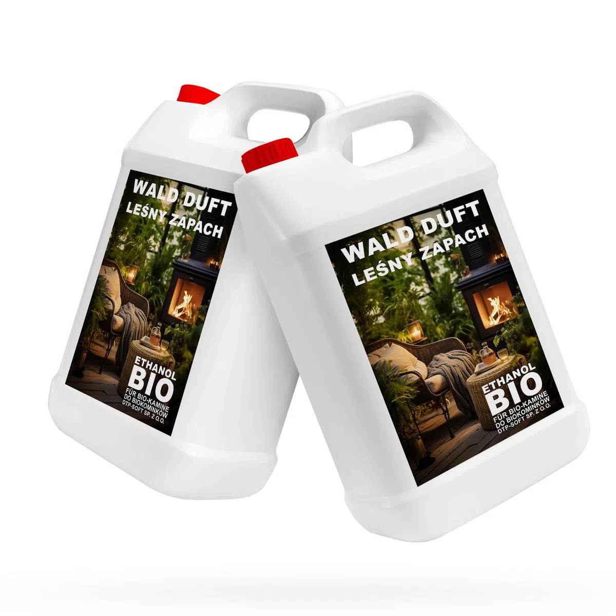 2X5 Liter Bioethanol Premium 100% fürAlkohol für Kamin (WALDGERUCH, 10L)
