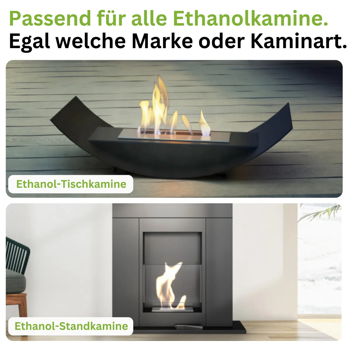 Bioethanol 5 Liter mit Duft für Ethanol-Kamin, viele Sorten - Bio Ethanol als Raumduft in vielen Duftnoten - Parfüm für Bio Ethanol Kamin Indoor oder Bioethanol Tischfeuer (O,5)