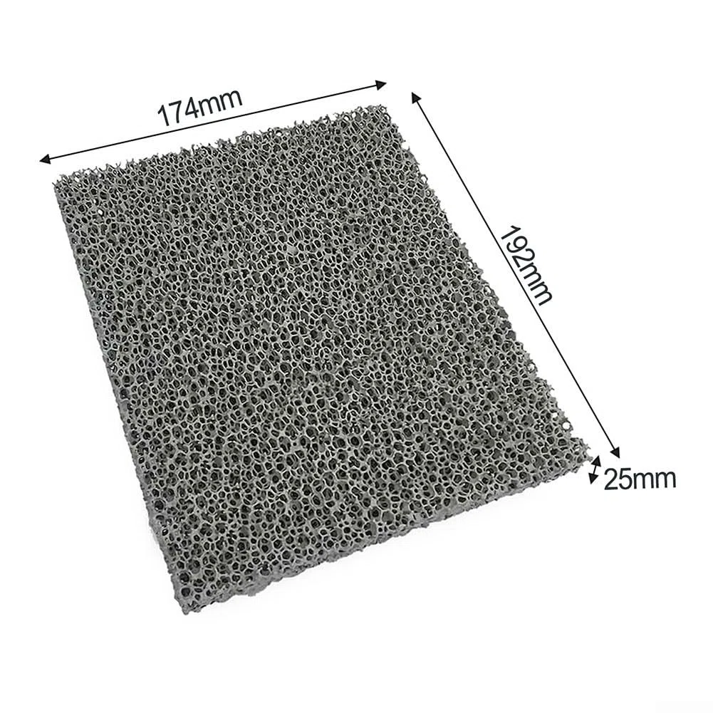 Feinstaubfilter für HARK Kamin - Rußfilterplatte 192x174x25mm kompatibel für HARK Modelle, Grau