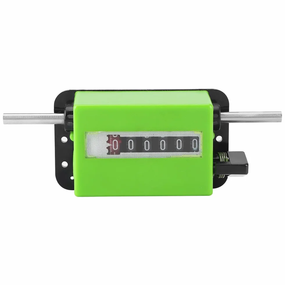 Akozon Rollenzähler, Meterzähler, 6-stellig Rollender mechanischer Längenzähler zum Messen von Textilien, Bedrucken, Kunstleder, mit Zählerbereich: 0-99999,9 Meter