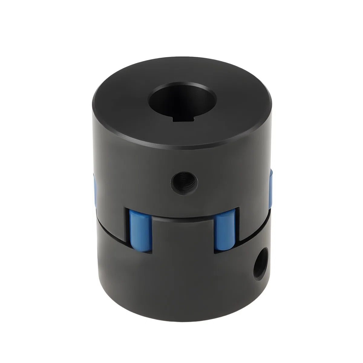 SG Store 16 mm bis 25 mm Kupplungswelle Motorkupplung für Elektromotor Spaltholz 44 x 51 mm schwarz